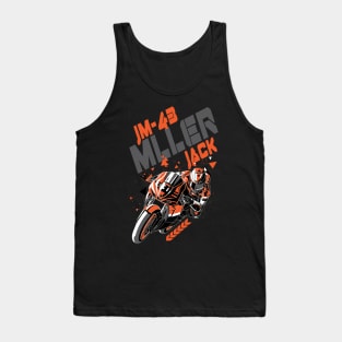 Jack Miller 43 Superbike Motorcycle Racer MotoGP Tank Top